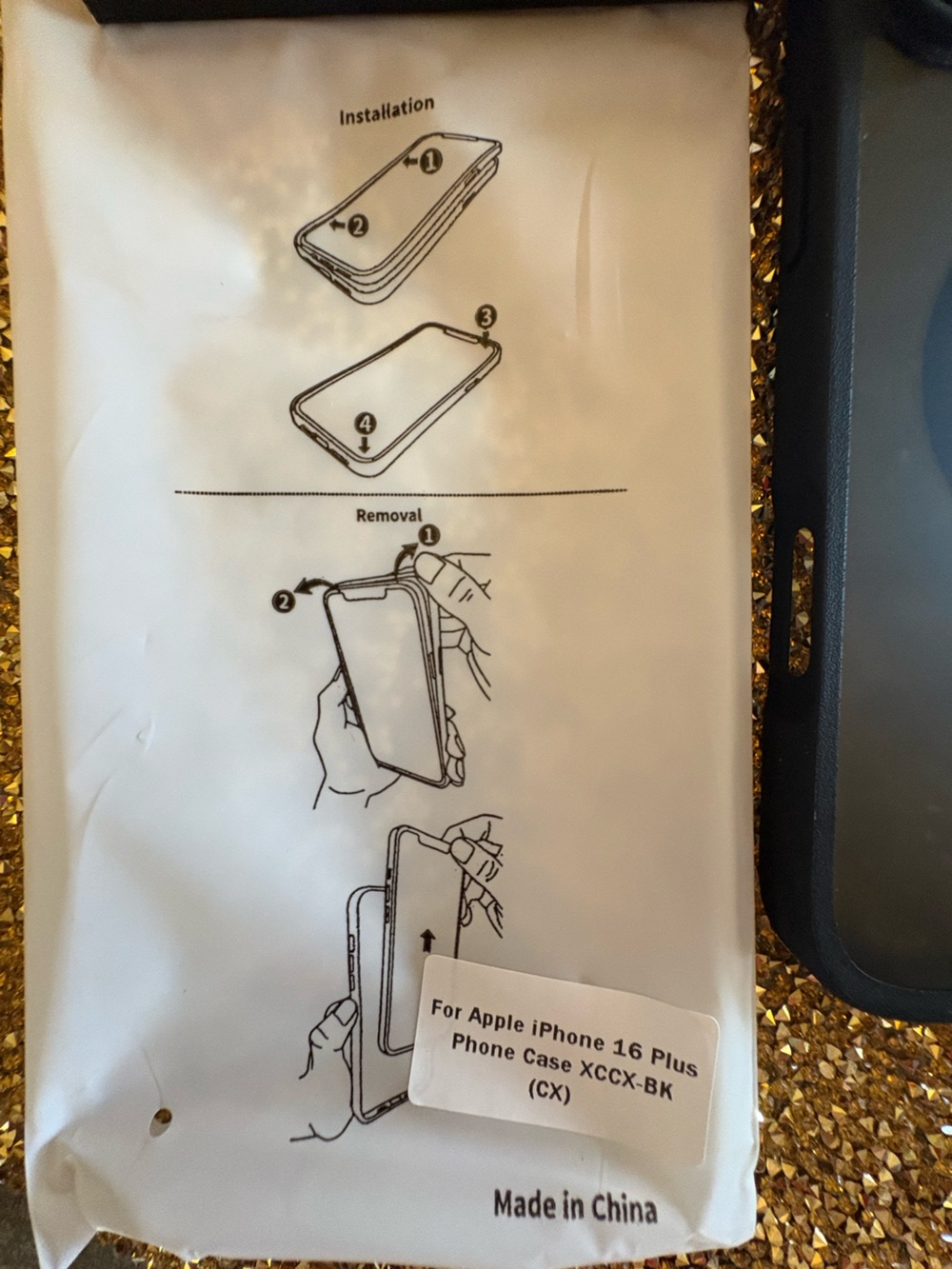 Black NWT MagSafe-Compatible iPhone Case for iPhone 16 Plus - Picture 3 of 7